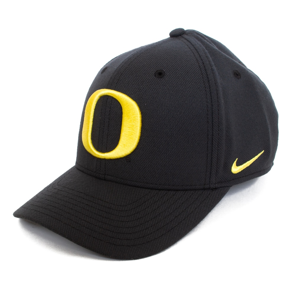 Classic Oregon O, Nike, Black, Curved Bill, Performance/Dri-FIT, Accessories, Unisex, Basic, Flex Fit, Hat, 897226